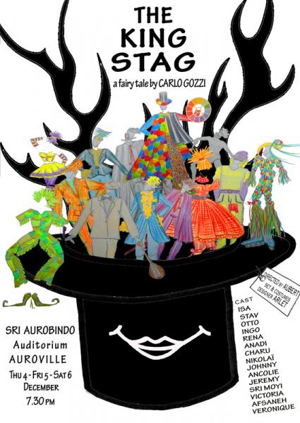 AFFICHE DE THEATRE THE KING STAG
